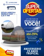 ESTUFA AGRICOLA MODELO CAGE 6,25 X 14M