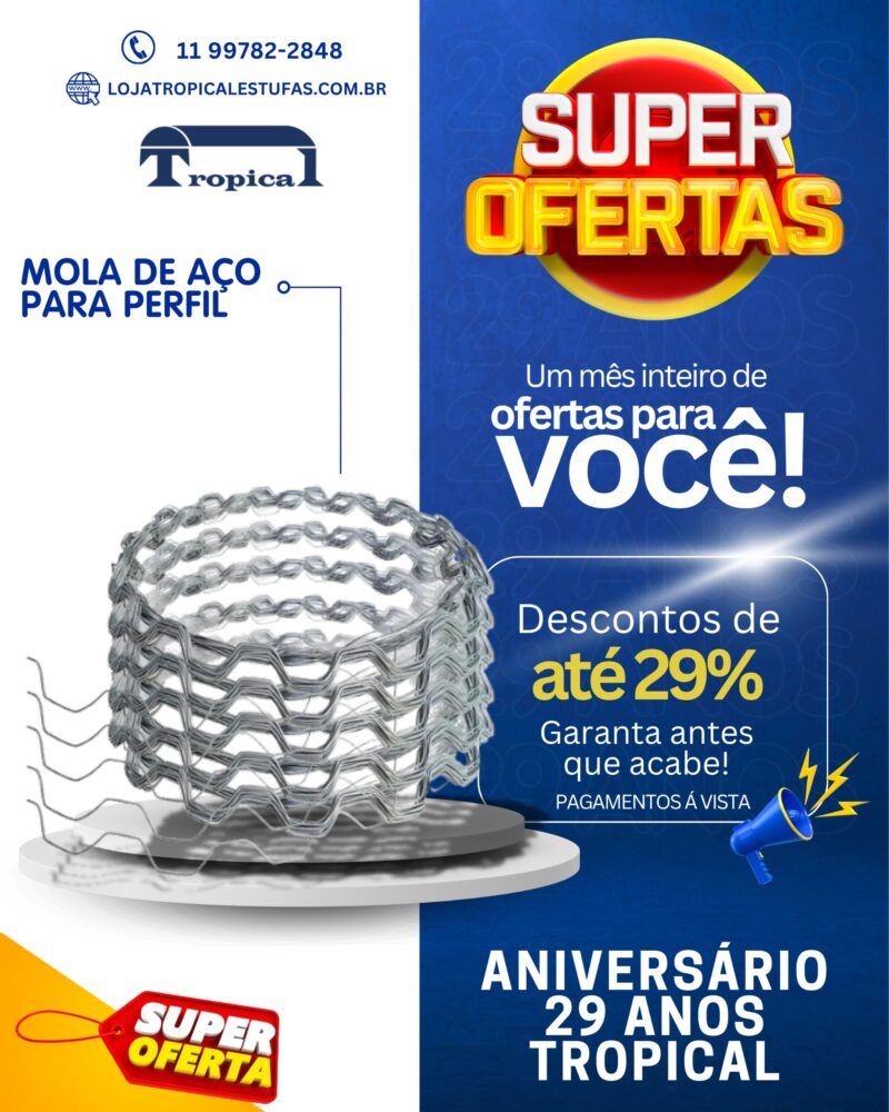 Mola para Perfil Tradicional - Rolo com 10 metros