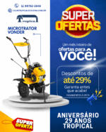 Microtrator A Gasolina 7 Hp, Vonder + Enxada Rotativa