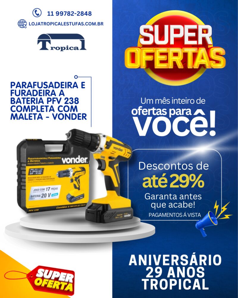 FURADEIRA / PARAFUSADEIRA FPV438 - Imagem 1