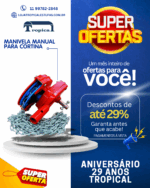 MANIVELA MANUAL PARA CORTINA AGRÍCOLA COM CORRENTE