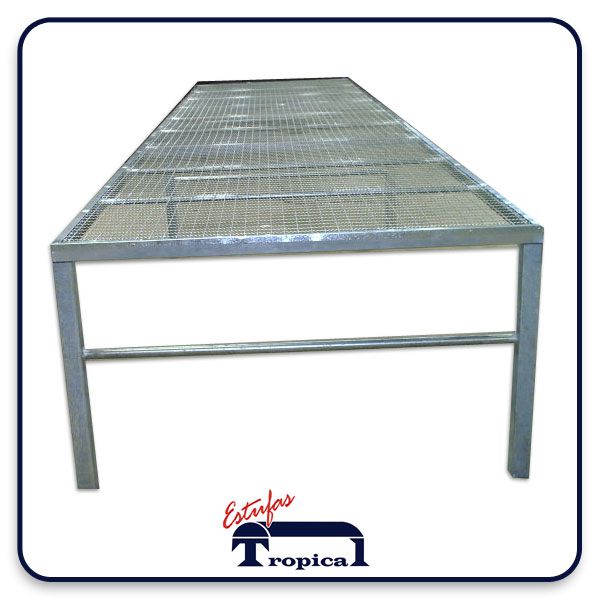Bancada Metálica Tipo Mesa - 1,50x6,00