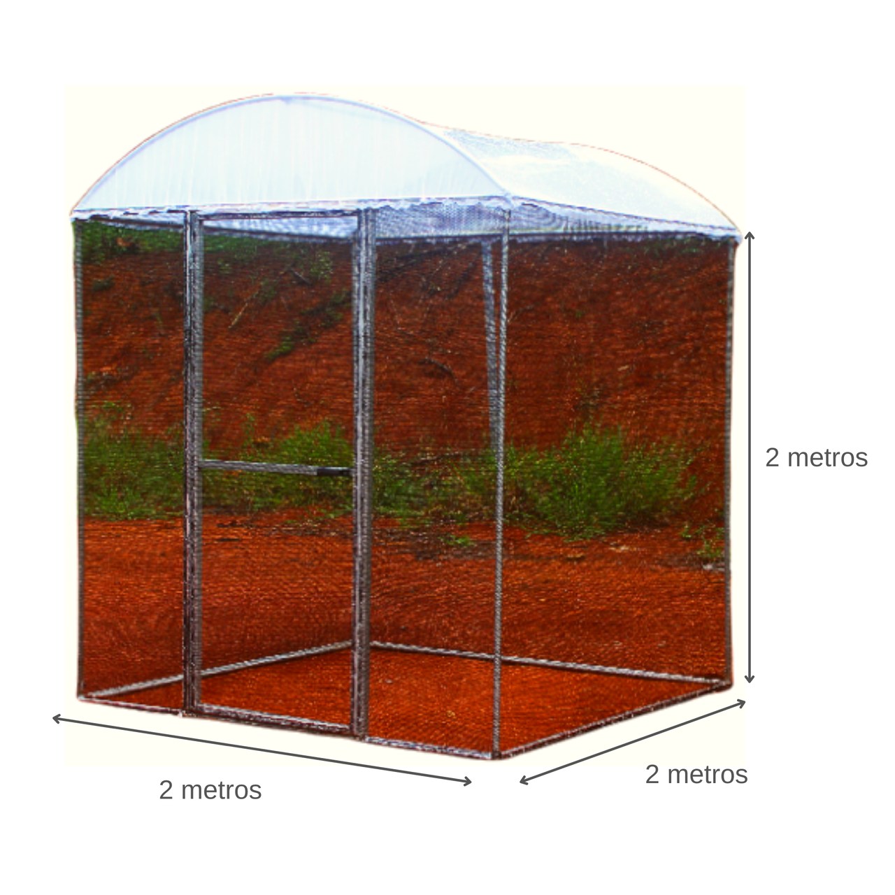 MINI ESTUFA 2 X 2 X 2M HOME FARM